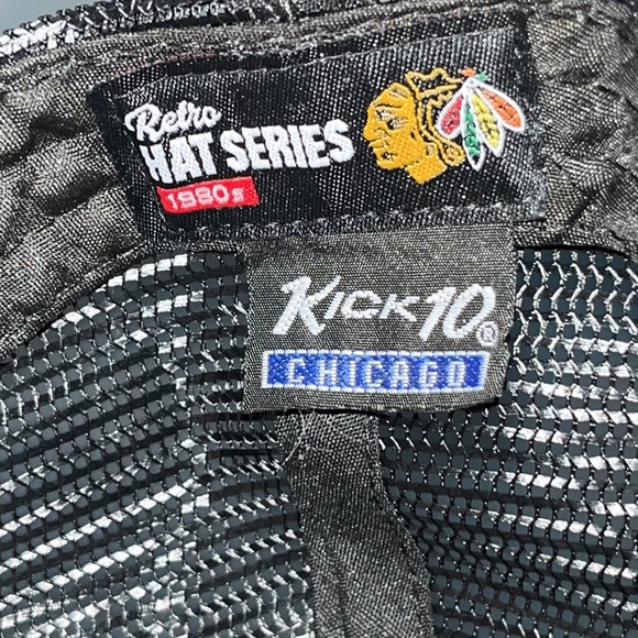 Cold Steel On Ice Vintage Mesh Trucker Chicago Blackhawks Budweiser Light Hat - Picture 4 of 6